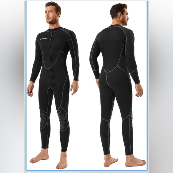 Men's Seaskin 3mm Full Wetsuit for Diving Water Sports w/ UV, Neoprene, XLG New! - Picture 1 of 3
